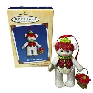 Vintage Hallmark Keepsake Ornament Gift Bearers 2002 Porcelain Collector's